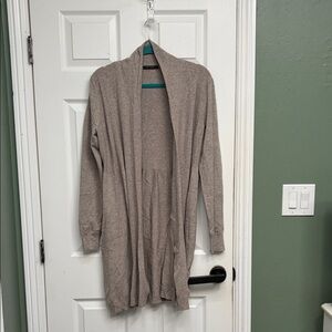 Cyrus Taupe Open-Front Women's Cardigan